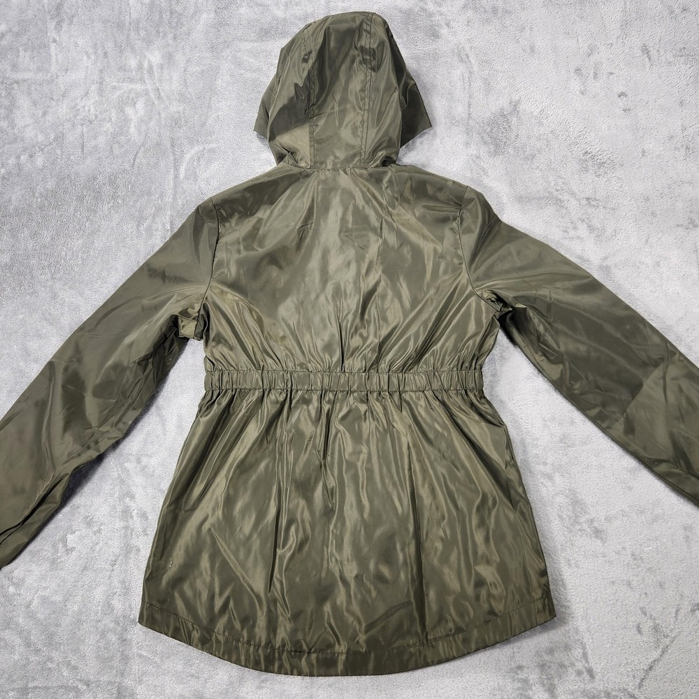 Limited Too Jacket Girls Large 14/16 Hooded Raincoat New Army Polyester - Picture 2 of 11